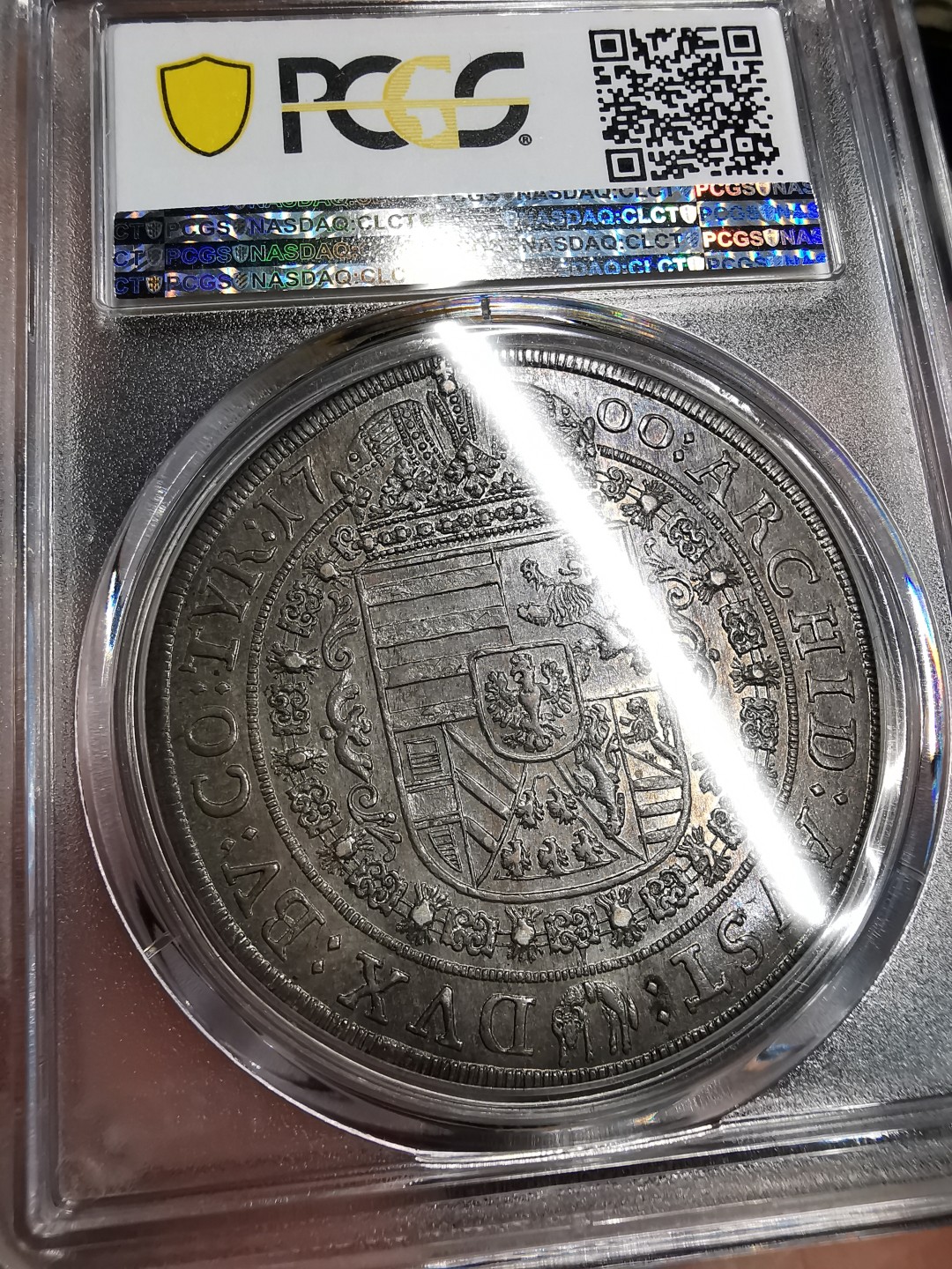 凡希社世界钱币微拍第二百十五期——德奥专场 荐！1700神罗总庭利奥波德泰勒大银PCGS-MS62传世品！