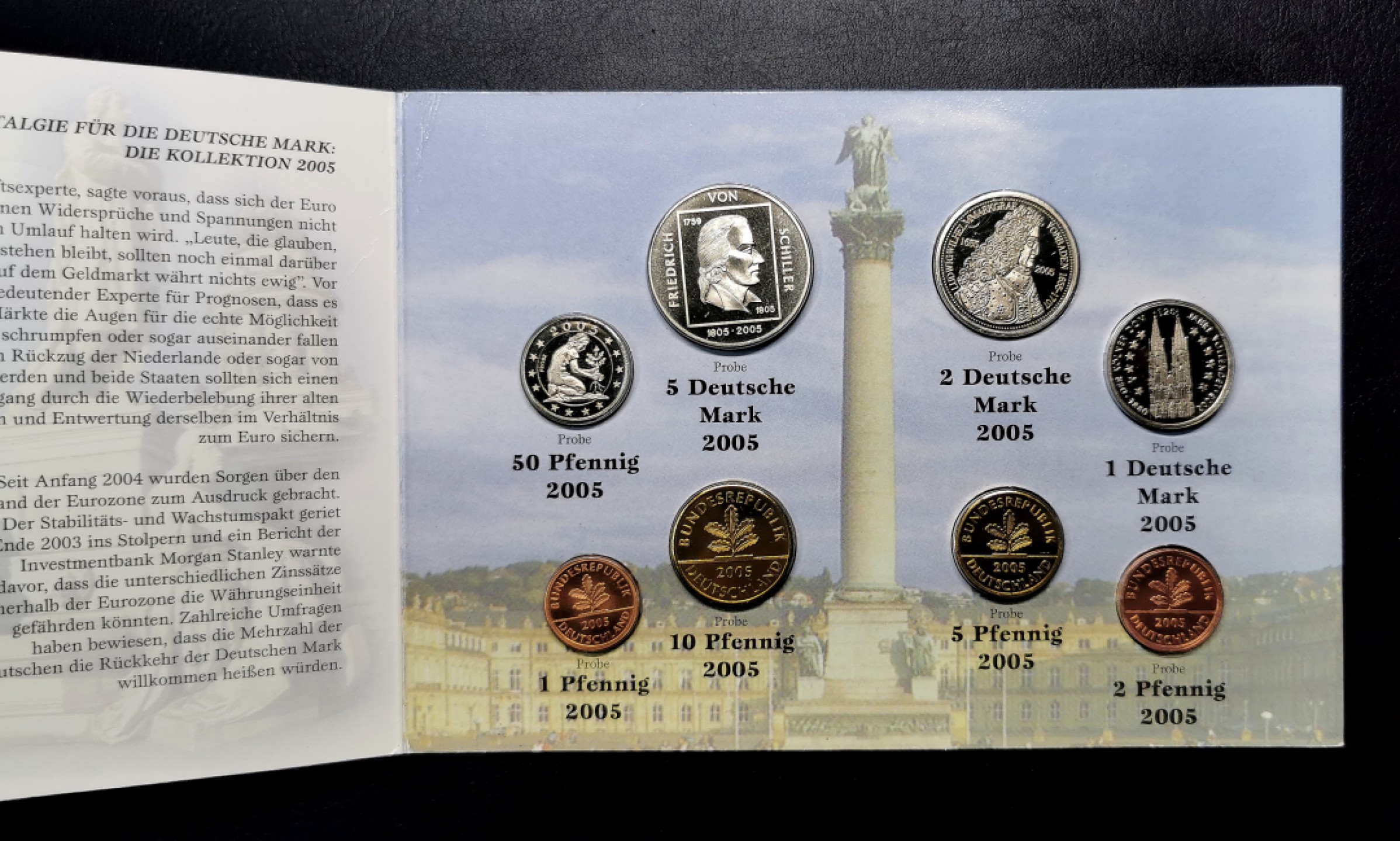凡希社世界钱币微拍第二百十五期——德奥专场 2005德国加厚精铸样币八枚-告别马克