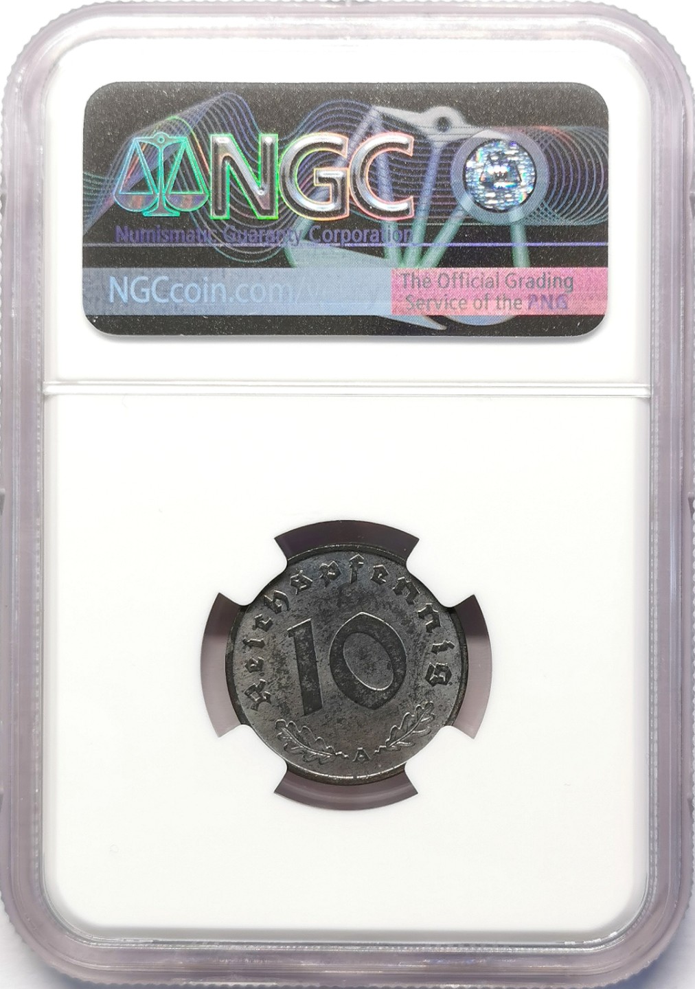 凡希社世界钱币微拍第二百十五期——德奥专场 1943A德国10芬尼锌币NGC-MS63