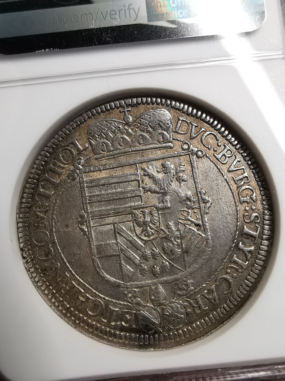 凡希社世界钱币微拍第二百十五期——德奥专场 1620奥地利大公利奥波德泰勒大银NGC-MS61深色包浆收藏级！