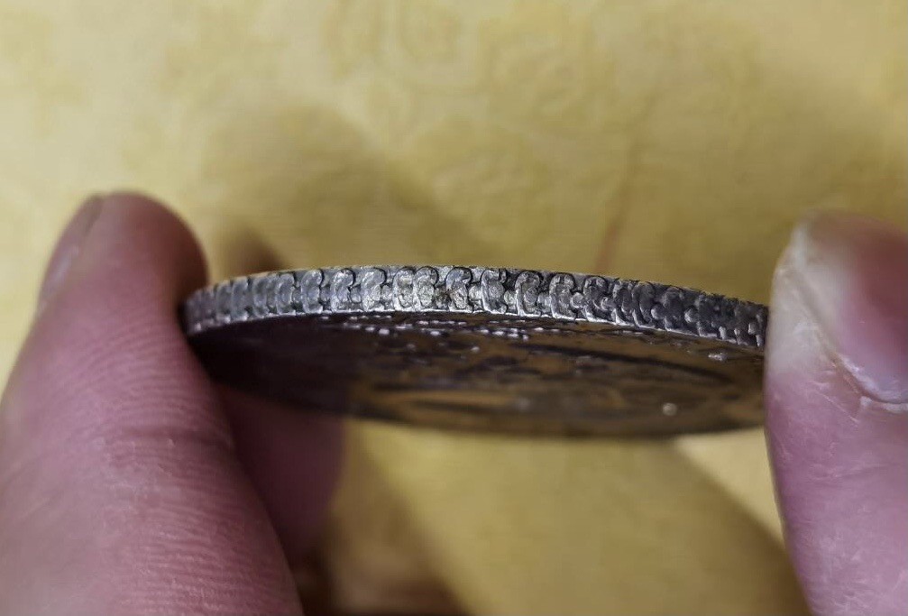 【保诚微拍】第36期  古今中外币章（部分评级）14号晚上七点半自动开拍！！！ 墨西哥 1886年 8 reales 鹰洋 完美黑包浆（有戳）