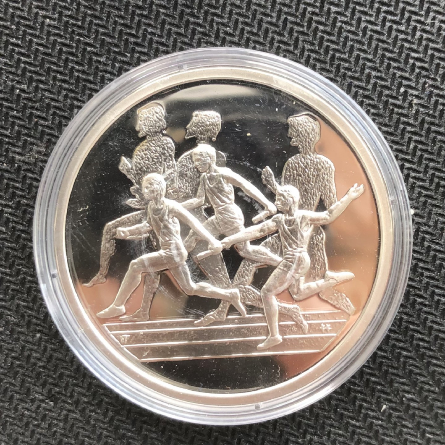 【保诚微拍】第36期  古今中外币章（部分评级）14号晚上七点半自动开拍！！！ 希腊2004年第28届雅典夏季奥运会接力赛 10欧元 1盎司精制银币（34克，92.5%银）