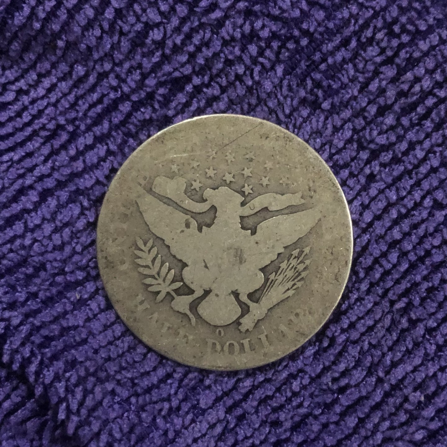 【保诚微拍】第36期  古今中外币章（部分评级）14号晚上七点半自动开拍！！！ 美国 1904年O版 巴伯尔 半美元 银币（13克 0.9银）