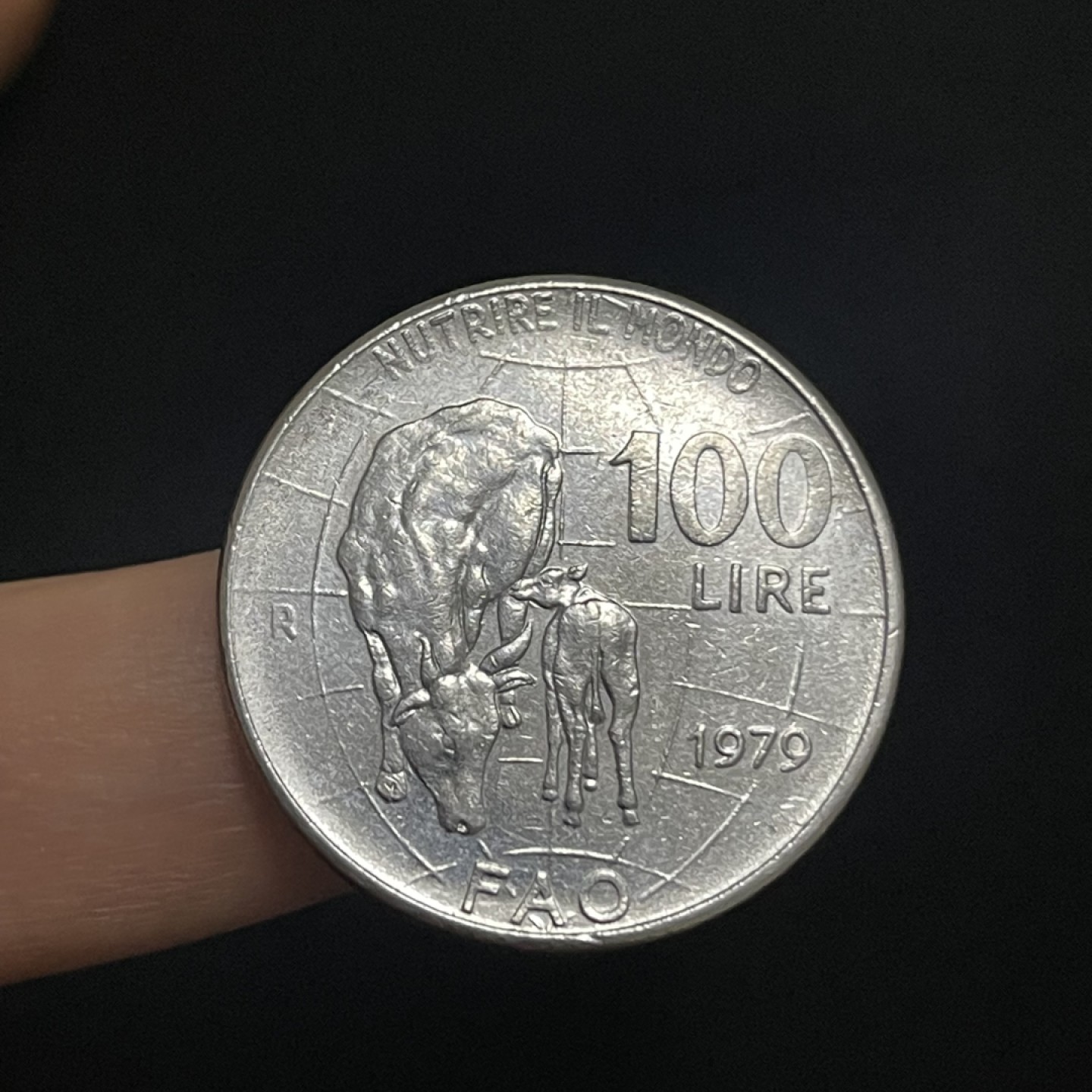 外国硬币0元起拍（6） 意大利100里拉硬币 牛