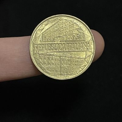 外国硬币0元起拍（6） - 海关学院100年 意大利200里拉硬币