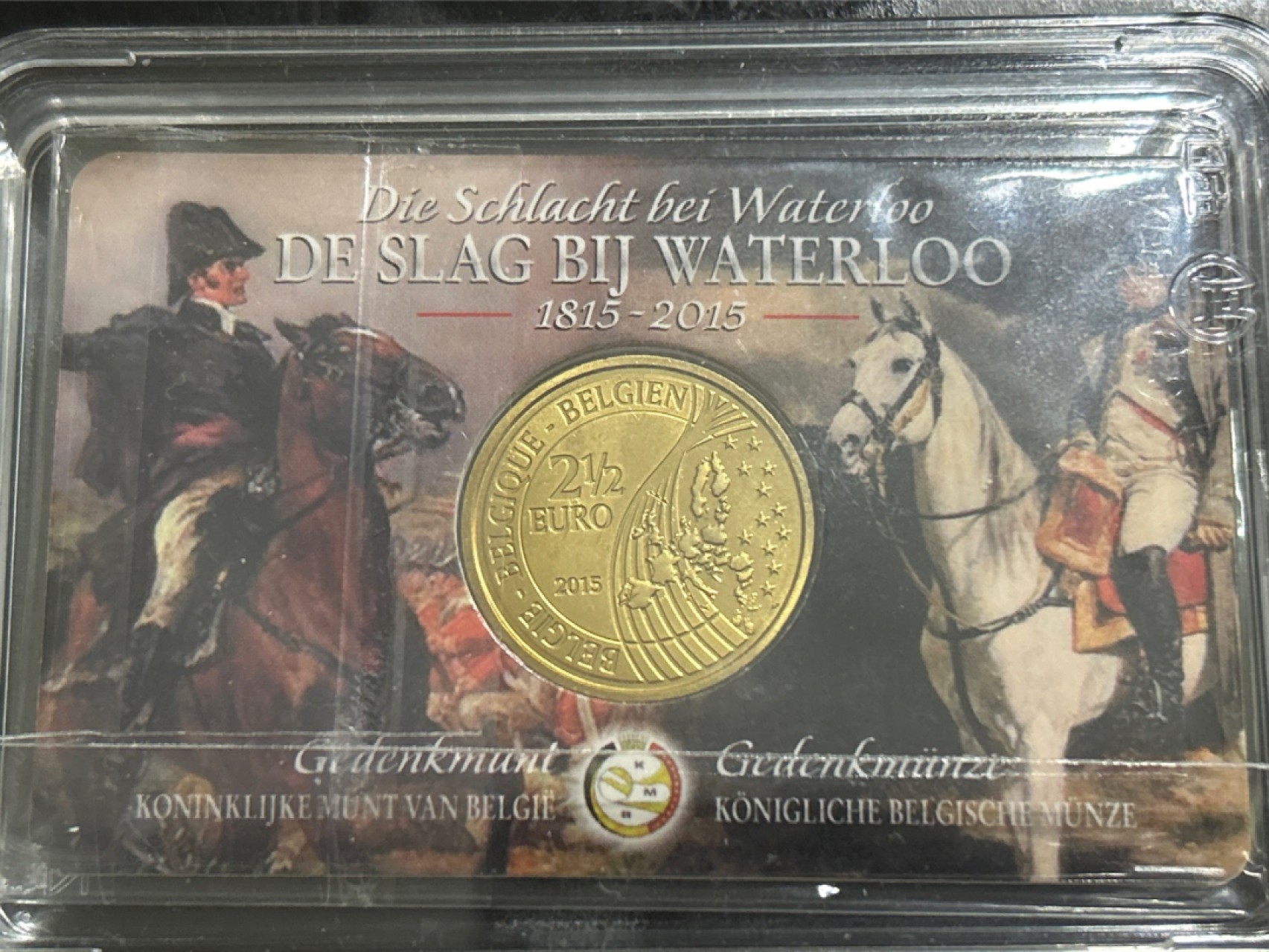 收藏联盟Quantum Auction 第201期拍卖 硬币场 2015年比利时2.5欧元 滑铁卢之战百年纪念币