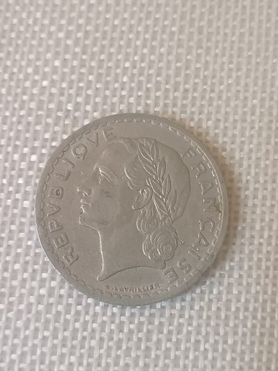 钱币专场 - 法国5法郎铝币