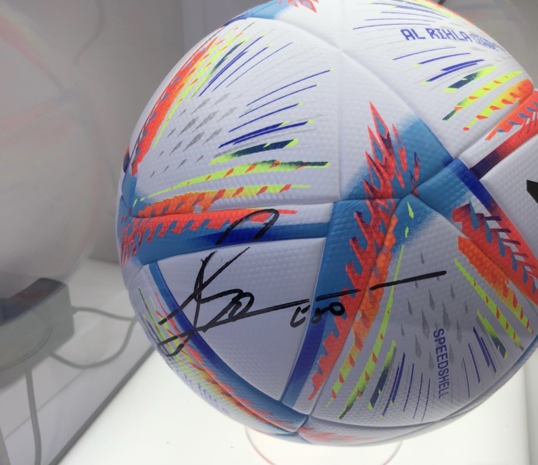 梅西签名2022世界杯足球