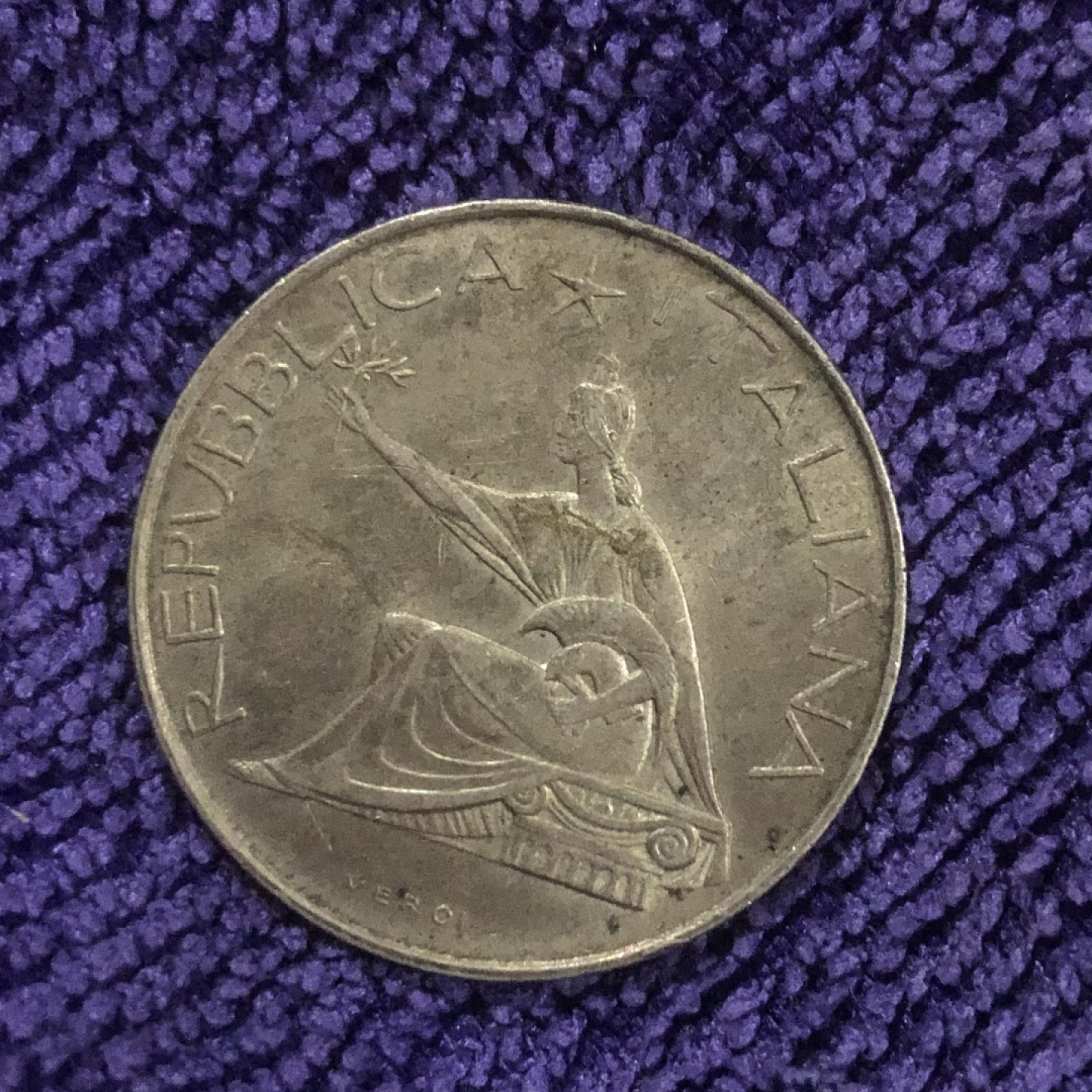 【保诚微拍】第36期  古今中外币章（部分评级）14号晚上七点半自动开拍！！！ 意大利 1961年 共和国100周年纪念 马车 500里拉 银币（11克，0.835银）