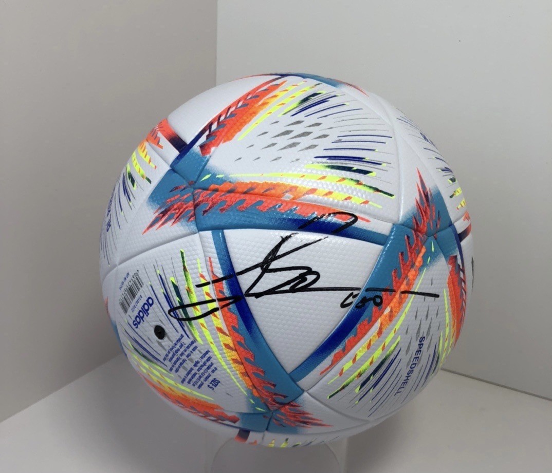 梅西签名2022世界杯足球