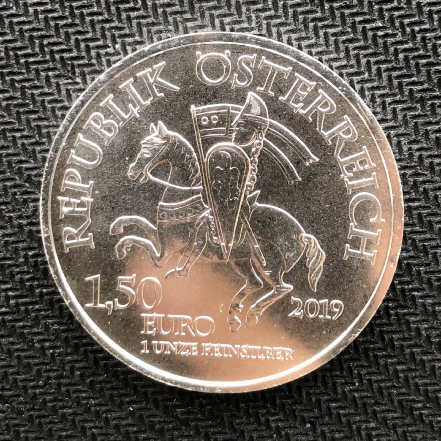 【保诚微拍】第36期  古今中外币章（部分评级）14号晚上七点半自动开拍！！！ 【投资银币】奥地利 2019年 罗宾逊 投资银币（1盎司31.1克，99.9%银）