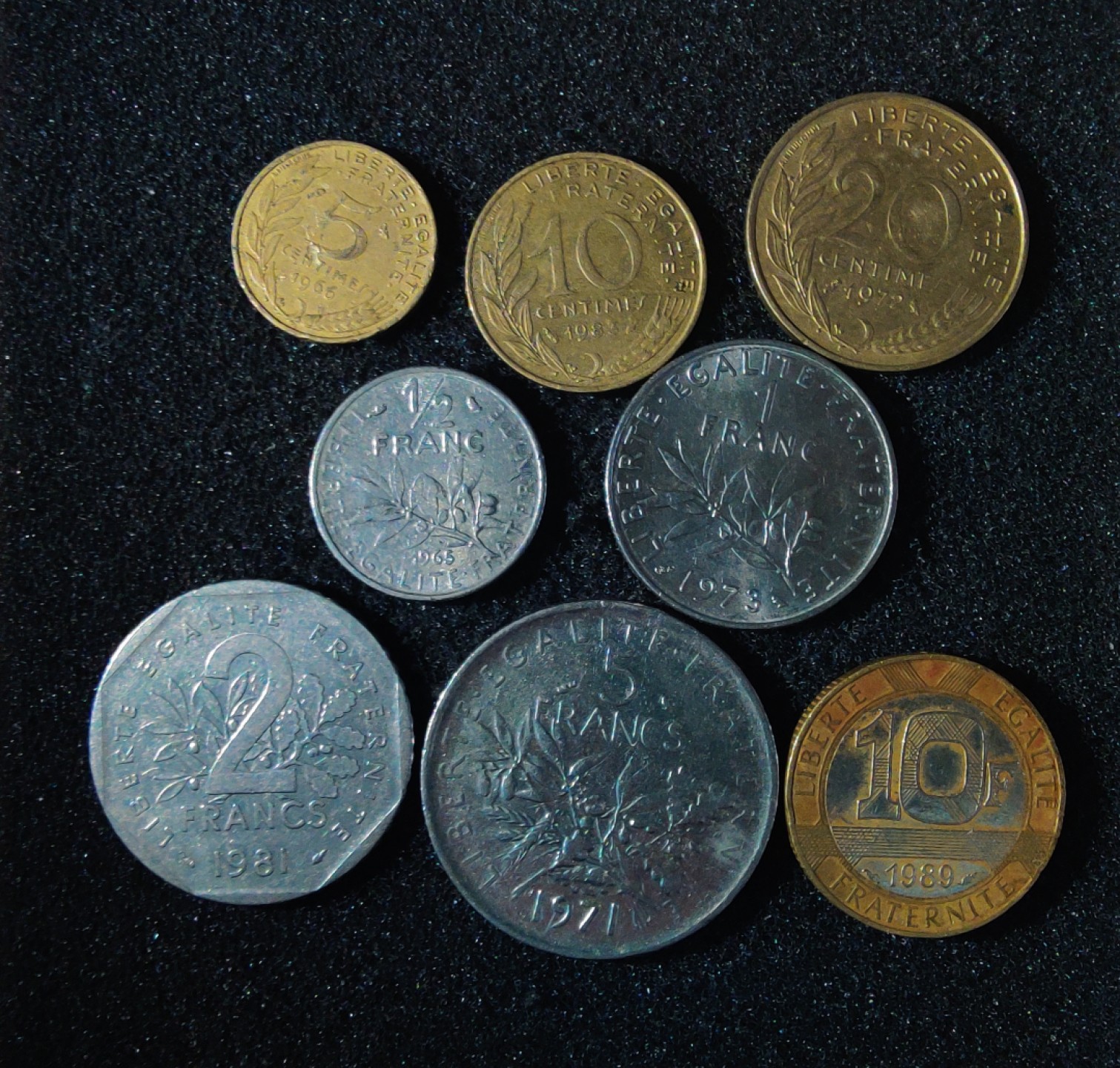 ♥一只鱼（世界钱币第五期） 法国套币