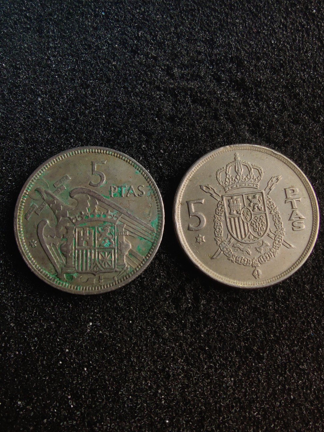 ♥一只鱼（世界钱币第五期） 西班牙5比塞塔