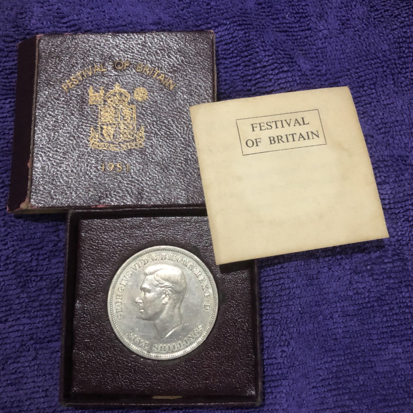 【保诚微拍】第36期  古今中外币章（部分评级）14号晚上七点半自动开拍！！！ 英国 乔治六世 1951年 马剑 1克朗 镍币（38mm，28.2克）最后的马剑！！好品相！！！