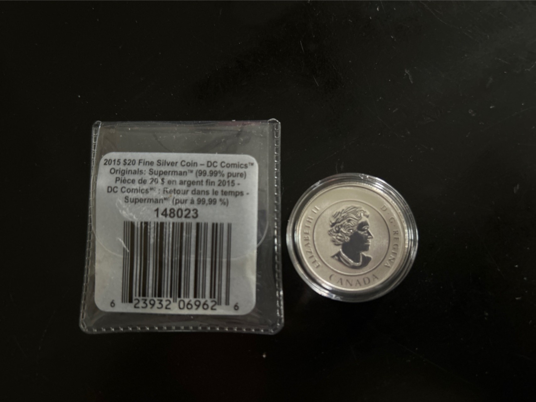 收藏联盟Quantum Auction 第201期拍卖 硬币场 2015年加拿大 超人彩色银币 9999高纯度