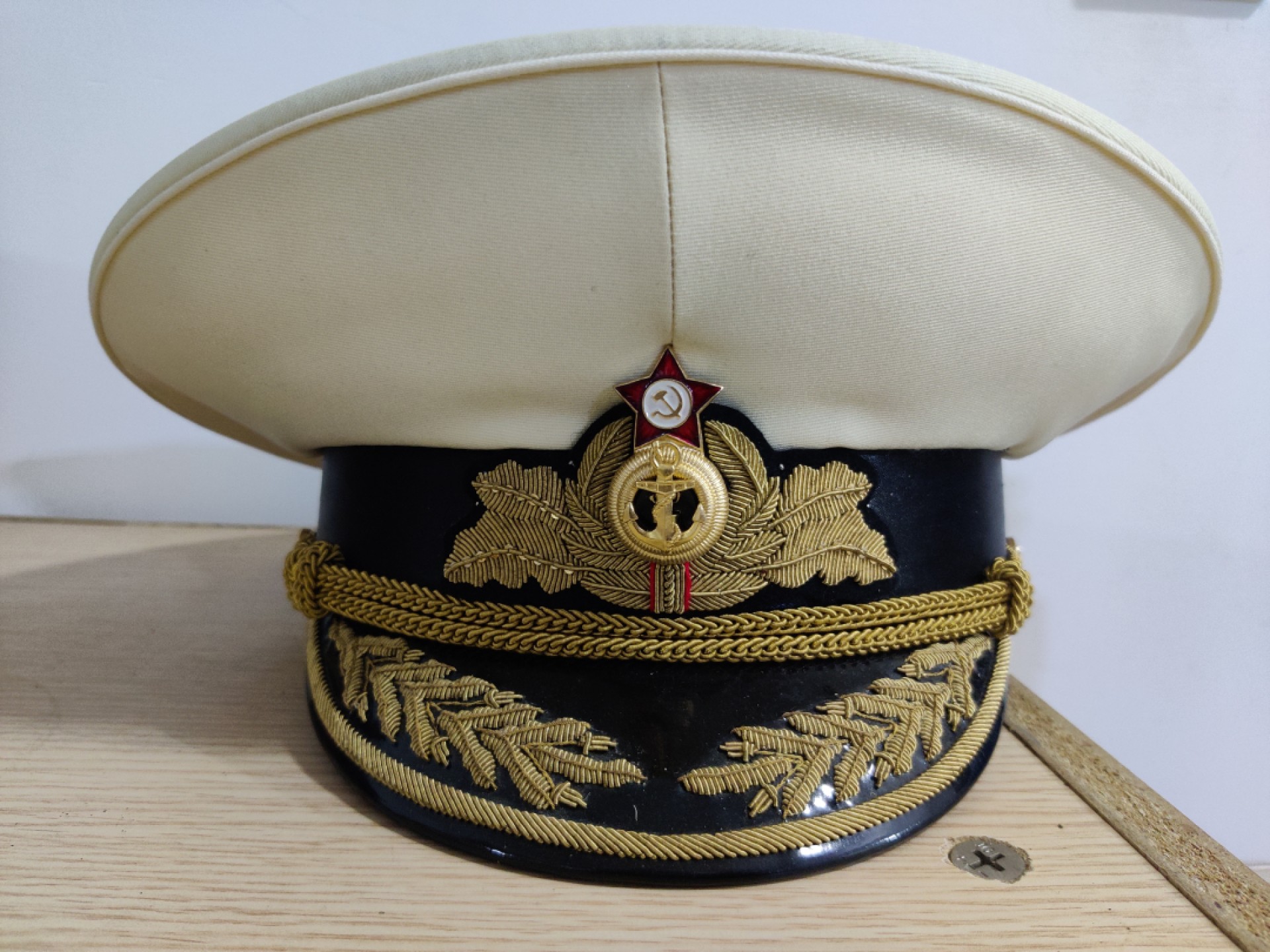 全场0元起拍 第六期 咸鱼国勋章制服拍卖专场 10月19日（周三）下午6：00开始 苏联海军将官礼服大檐帽 60cm