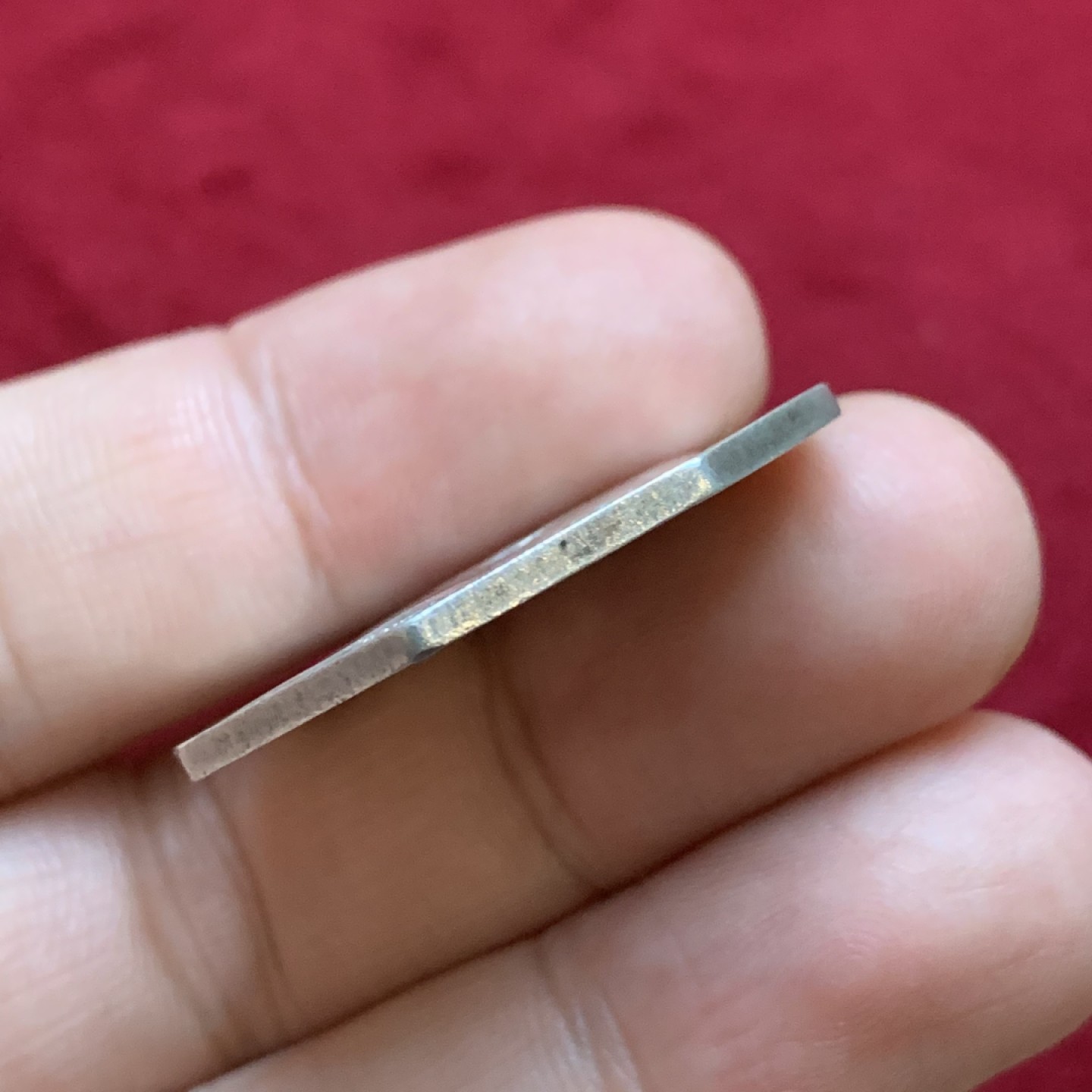 《竞宝斋》第106场-周日，周一 2场连拍（全场包邮） 1824-1830年 法国 查理十世 头像 银质 八角代币 少见品种 对角33.7mm，12.3克