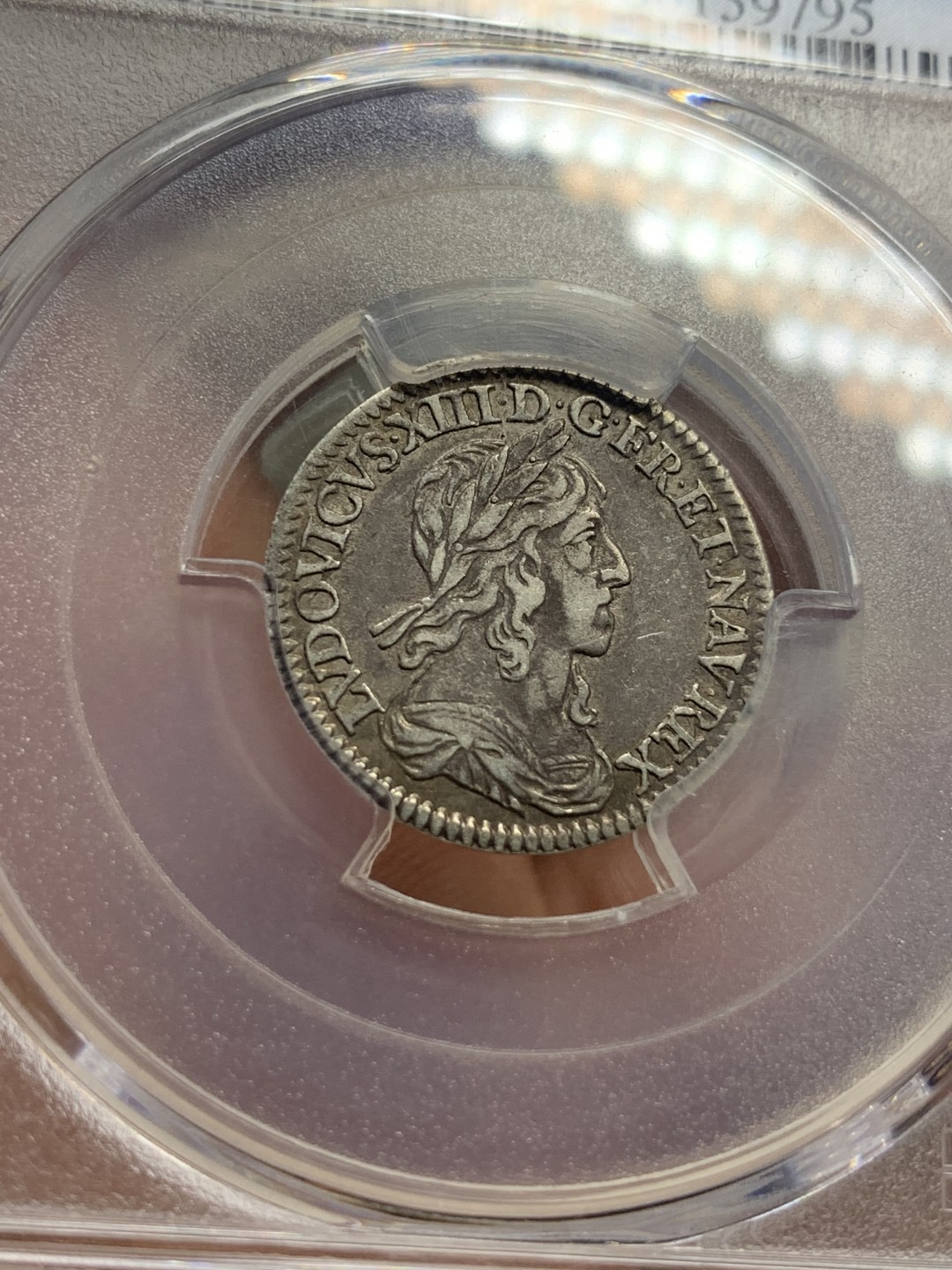 《竞宝斋》第106场-周日，周一 2场连拍（全场包邮） 唯一冠军分 PCGS-XF45 1643年法国路易十三1/12埃居银币 稀少路易十三半机制币，点版比玫瑰版少见且价高