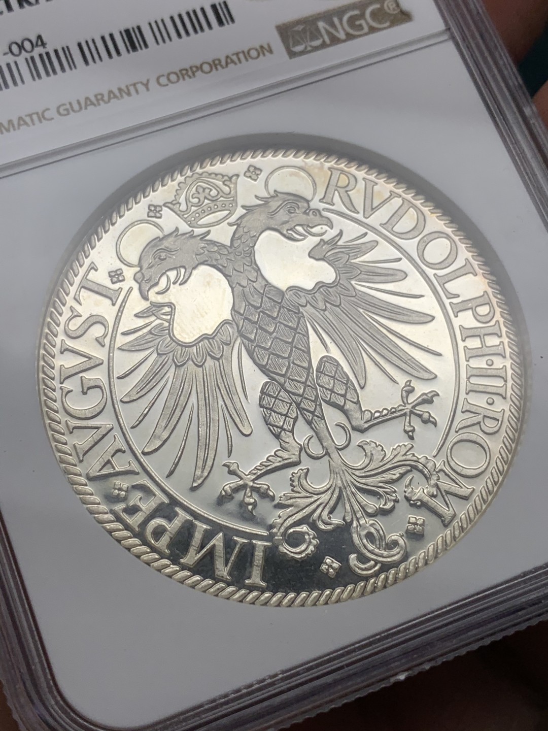 《竞宝斋》第106场-周日，周一 2场连拍（全场包邮） NGC PF67 德国（1581）纽伦堡 烧鸡泰勒大银币 1976复刻版 不错的品种