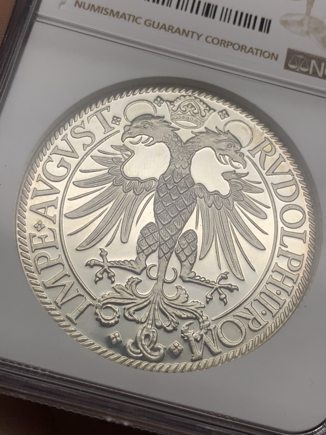 《竞宝斋》第106场-周日，周一 2场连拍（全场包邮） NGC PF67 德国（1581）纽伦堡 烧鸡泰勒大银币 1976复刻版 不错的品种