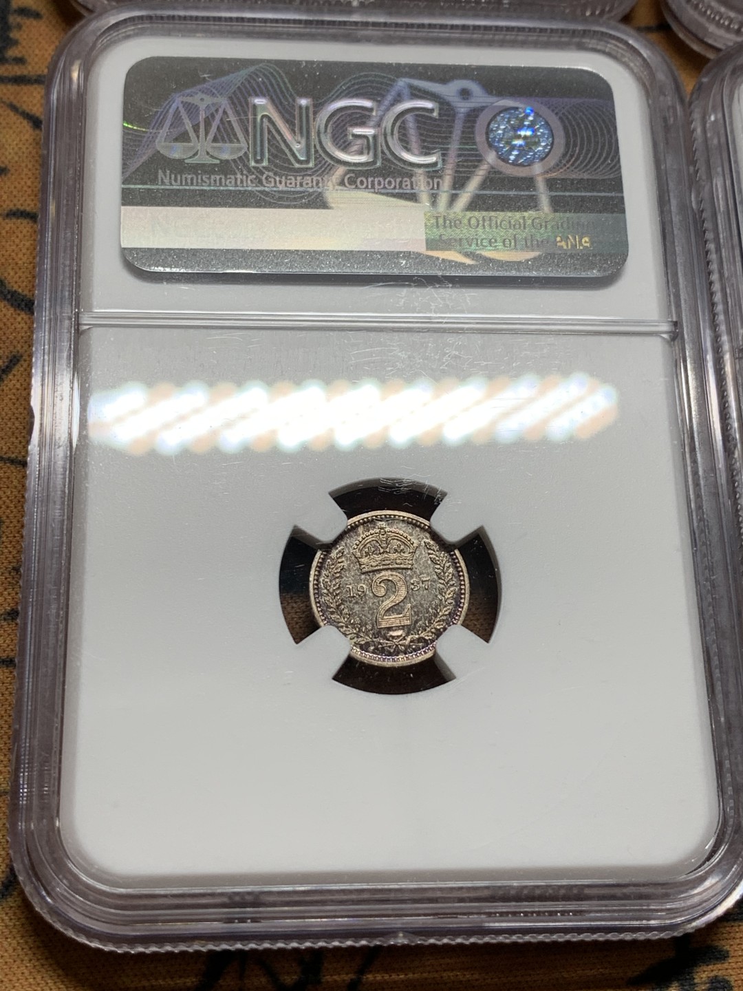 《竞宝斋》第106场-周日，周一 2场连拍（全场包邮） NGC PF63-64 1937年 英国 乔治六世 首年 原味五彩濯足银币 一套