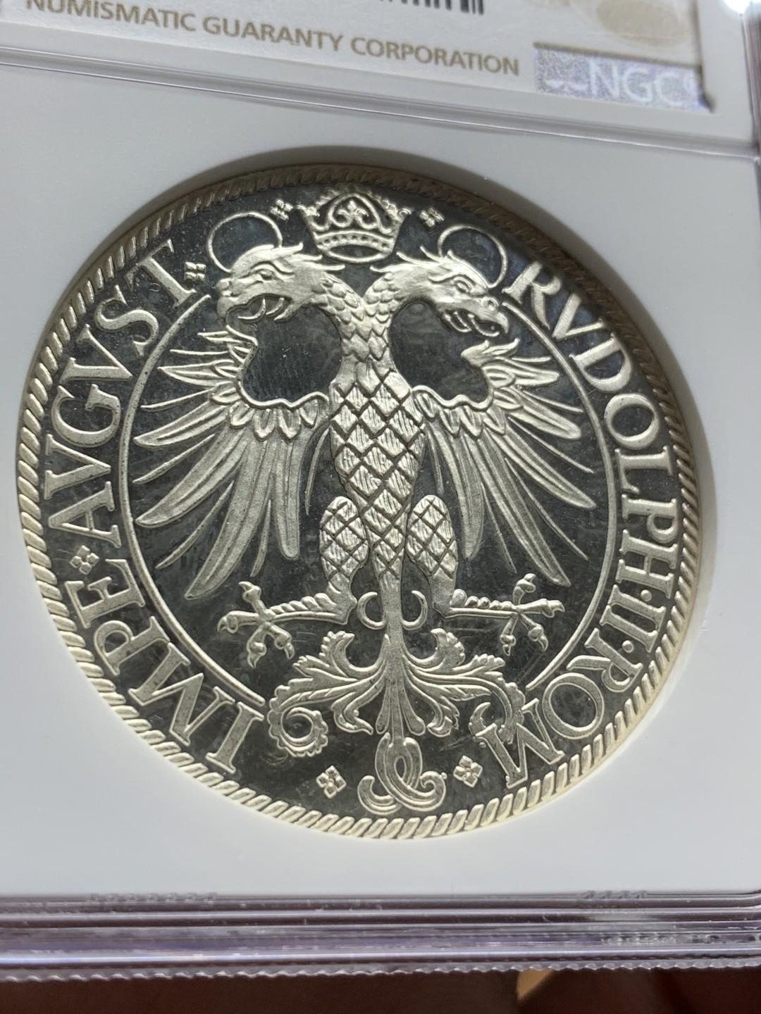 《竞宝斋》第106场-周日，周一 2场连拍（全场包邮） NGC PF67 德国（1581）纽伦堡 烧鸡泰勒大银币 1976复刻版 不错的品种