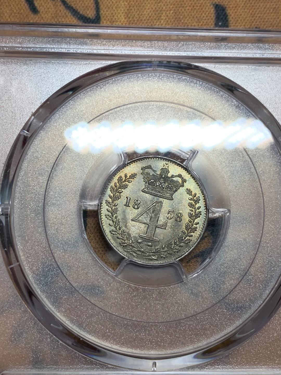 《竞宝斋》第106场-周日，周一 2场连拍（全场包邮） PCGS PL64-65 英国 1858年 维多利亚濯足币，PL首见，全是冠亚军分。早期濯足币存世稀少，非后期可比