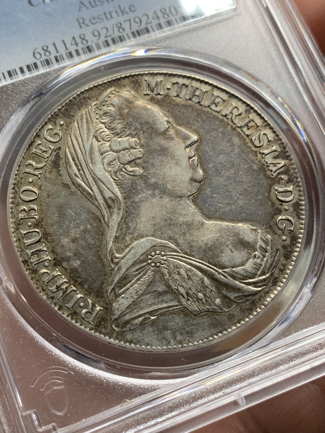 《竞宝斋》第106场-周日，周一 2场连拍（全场包邮） PCGS AU 1780大奶妈泰勒，维也纳IC-FA原铸，达文波特编号Dav-1117，味道一流