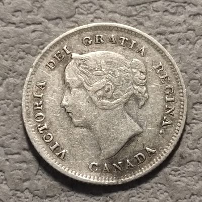 0起1加-纯粹捡漏拍-127场散币场 - 加拿大1899年维多利亚5分银币