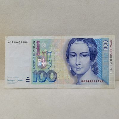 爱淘收藏麦稀奇专场首拍，包邮无押无佣金. - 德国1996年100马克纸币