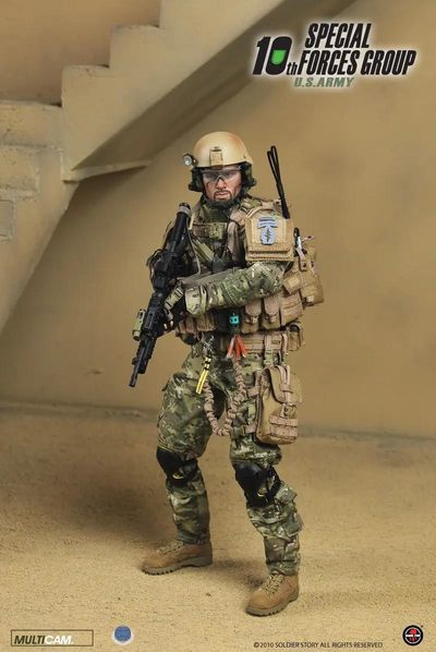 零元拍 ：soldierstory SS036 1:6 绝版美军绿色蓓蕾帽第十作战群 - 零元拍 ：soldierstory SS036 1:6 绝版美军绿色蓓蕾帽第十作战群