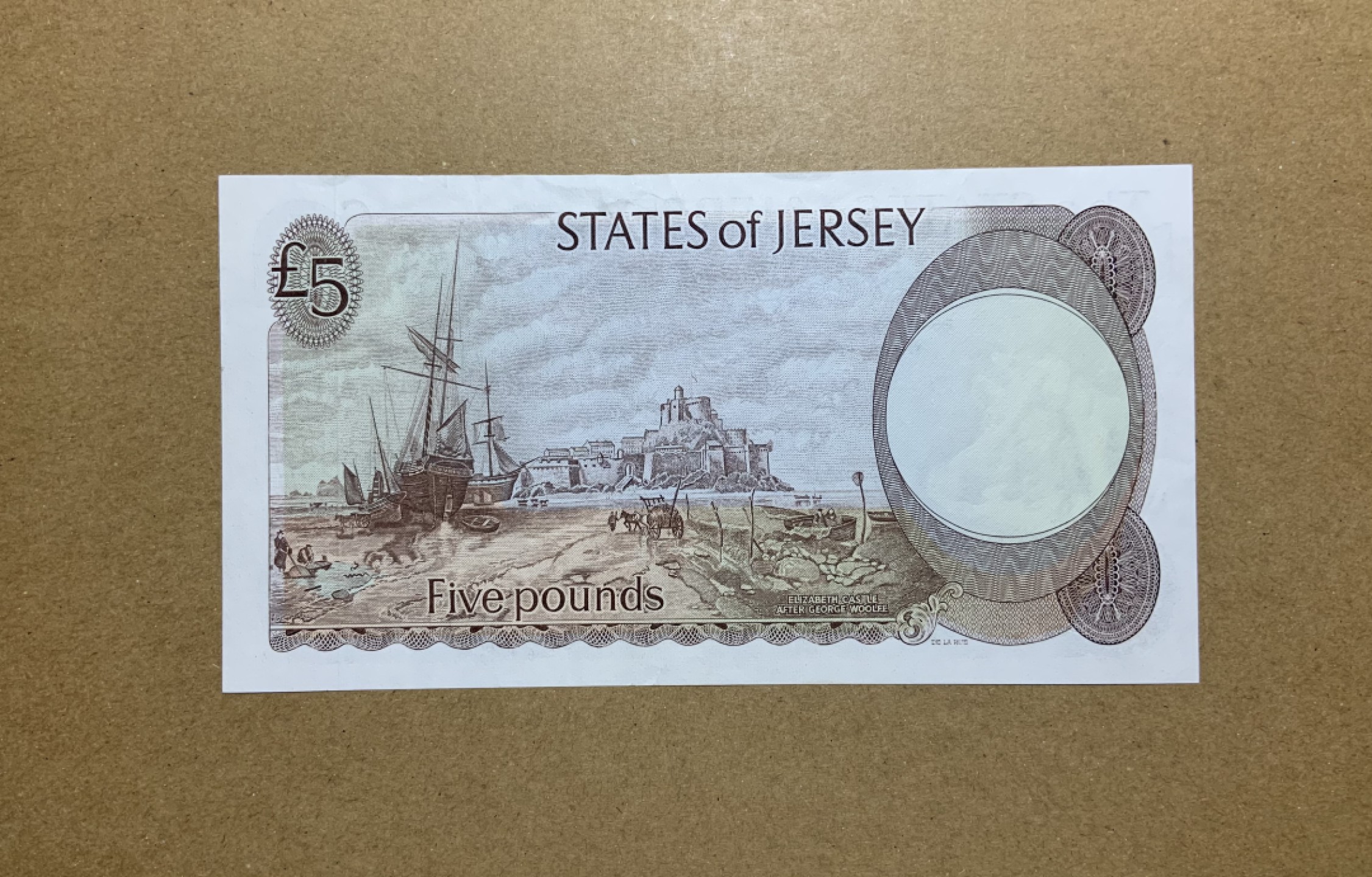 收藏联盟Quantum Auction 第199期拍卖  泽西岛1976-88年5镑 品相AU 