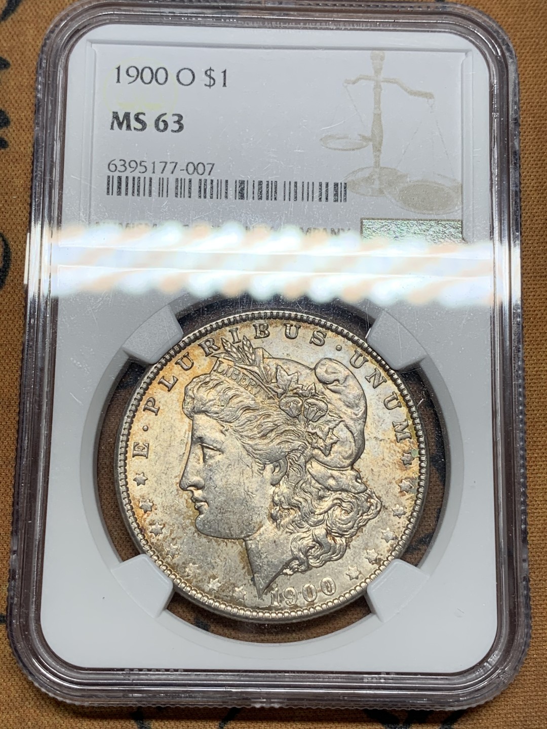 《竞宝斋》第107场-周日，周一 2场连拍（全场包邮） NGC-MS63 美国 1900年 摩根大银币 原光好品 非常漂亮