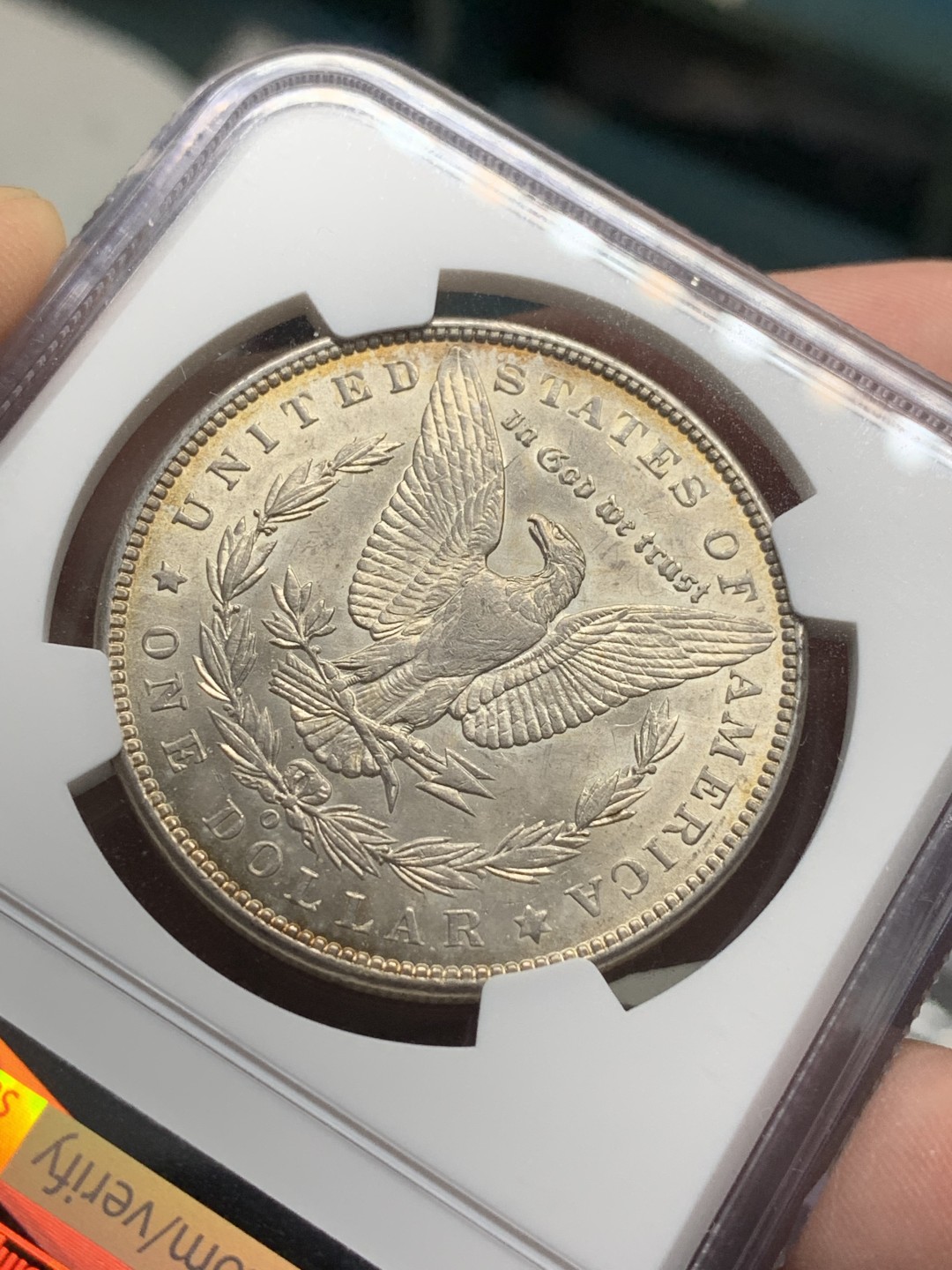 《竞宝斋》第107场-周日，周一 2场连拍（全场包邮） NGC-MS63 美国 1900年 摩根大银币 原光好品 非常漂亮