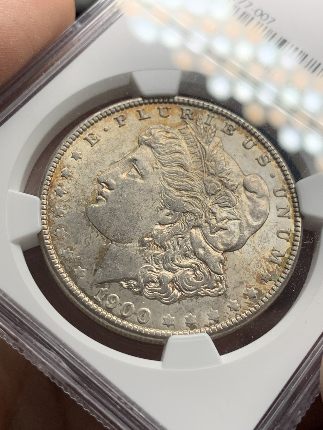 《竞宝斋》第107场-周日，周一 2场连拍（全场包邮） NGC-MS63 美国 1900年 摩根大银币 原光好品 非常漂亮