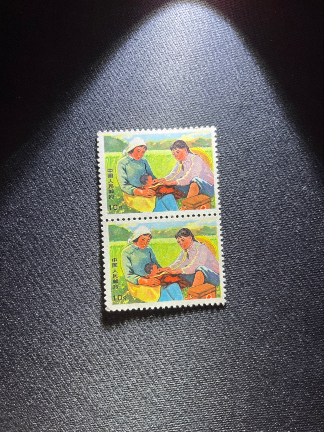 洪涛臻品 精选邮票限时拍卖第五十七期 文17  10分  2连一组，版撕票，一枚全品，一枚角软折上品，喜欢不要错过！《ASG评级处于初级阶段，注意建仓便宜的版撕货，未来市场前景不可估量！！！！》
