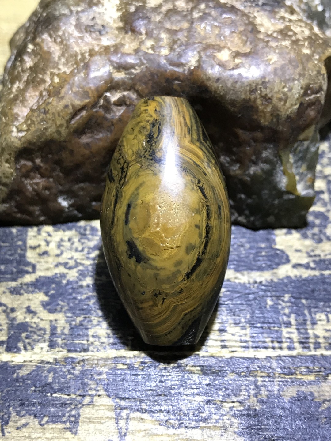 精美天然罕见九眼页岩天眼天珠一颗