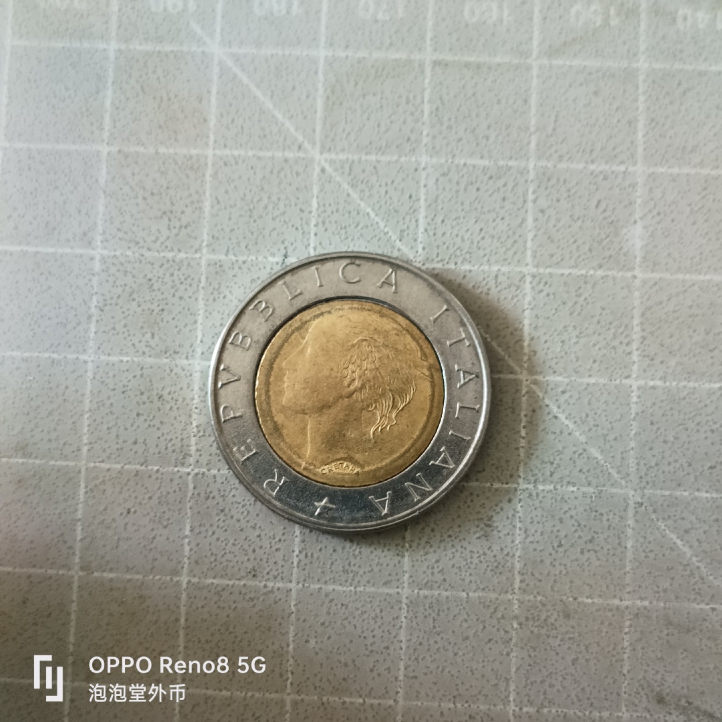 泡泡堂微拍第五幕，零佣金，零押金，满二十元包邮 意大利500里拉纪念币