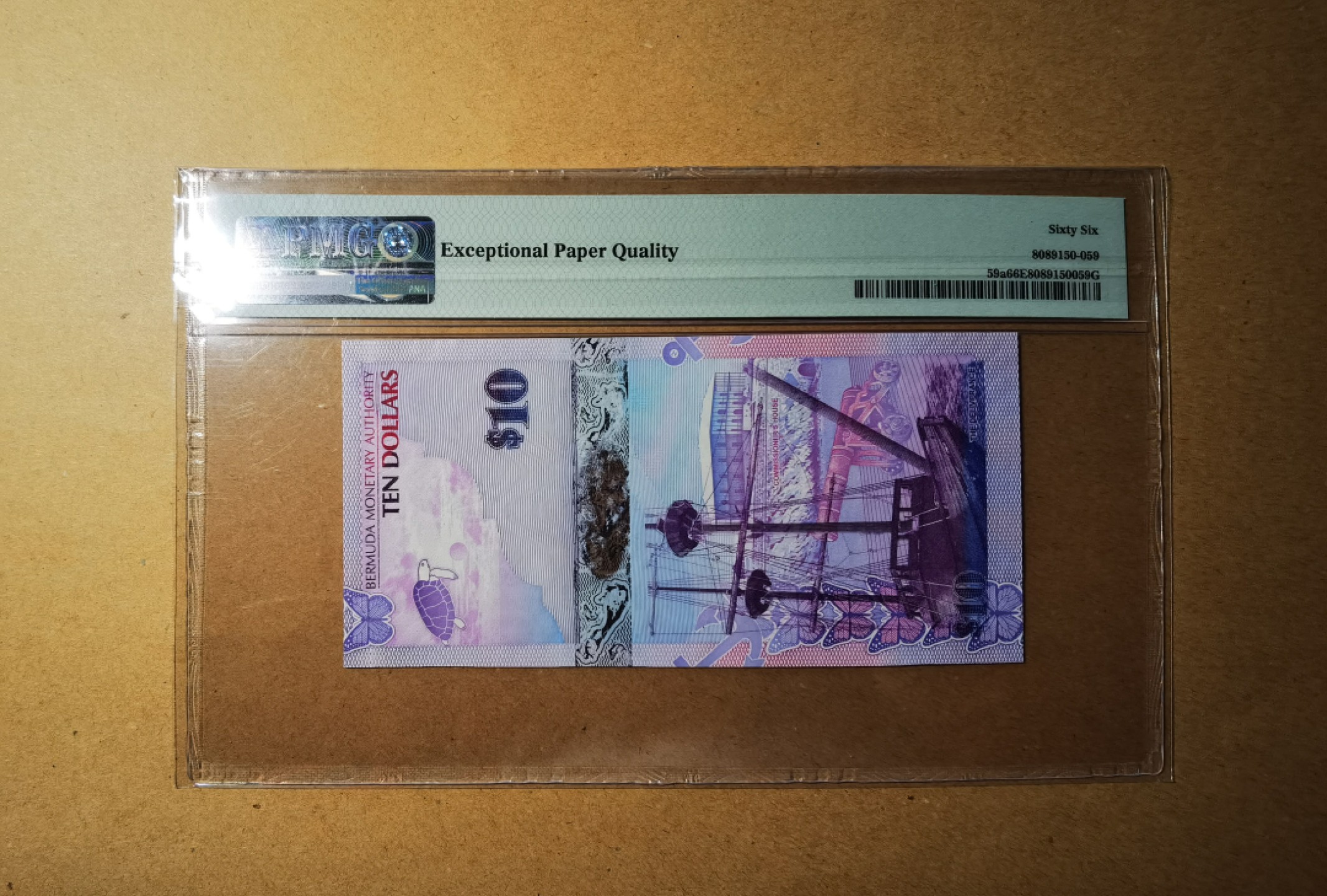 【Blue Auction】✨世界纸币精拍第237期  【洋葱冠】百慕大 2009年10元 PMG66EPQ 