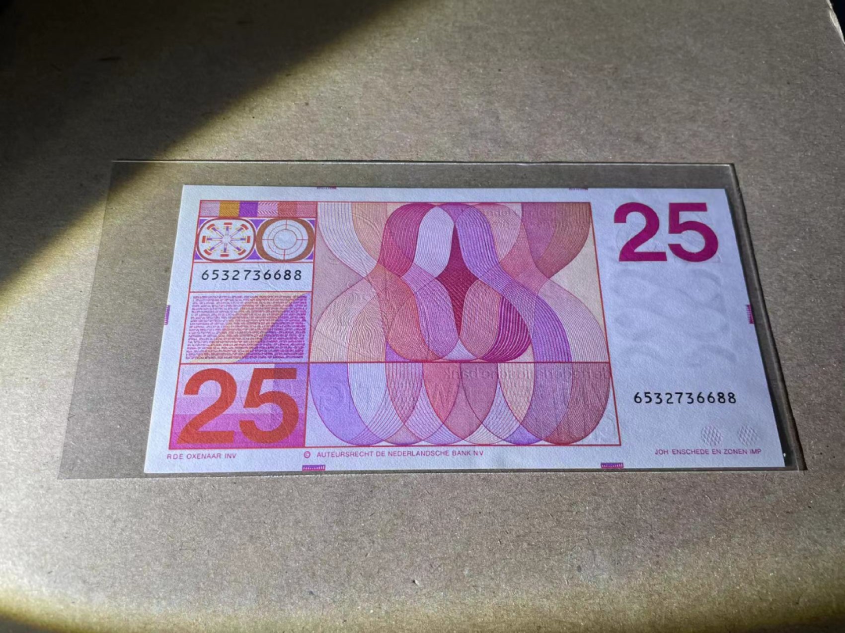 【Blue Auction】✨世界纸币精拍第237期  荷兰 1971年25盾 全新UNC