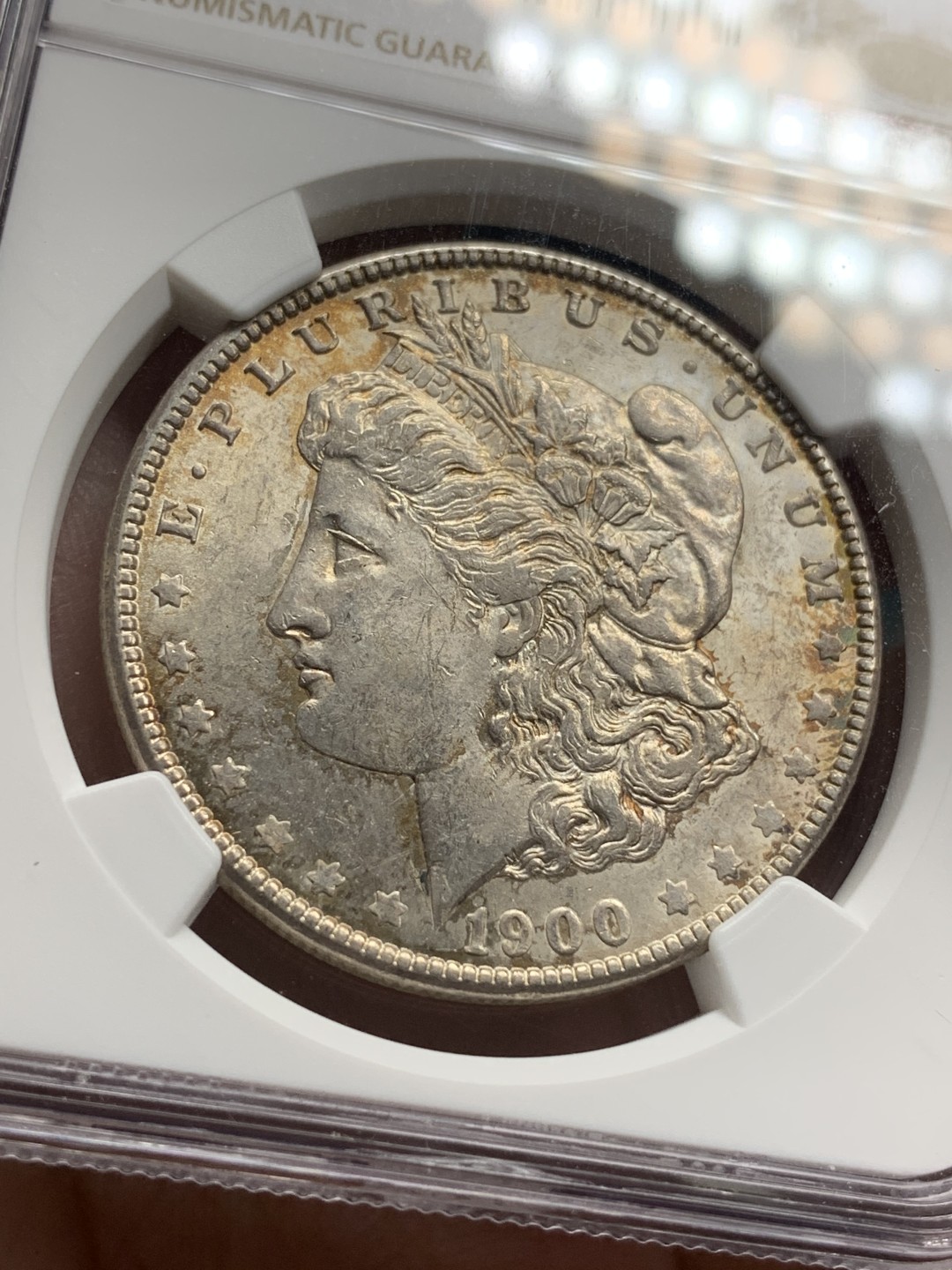 《竞宝斋》第107场-周日，周一 2场连拍（全场包邮） NGC-MS63 美国 1900年 摩根大银币 原光好品 非常漂亮