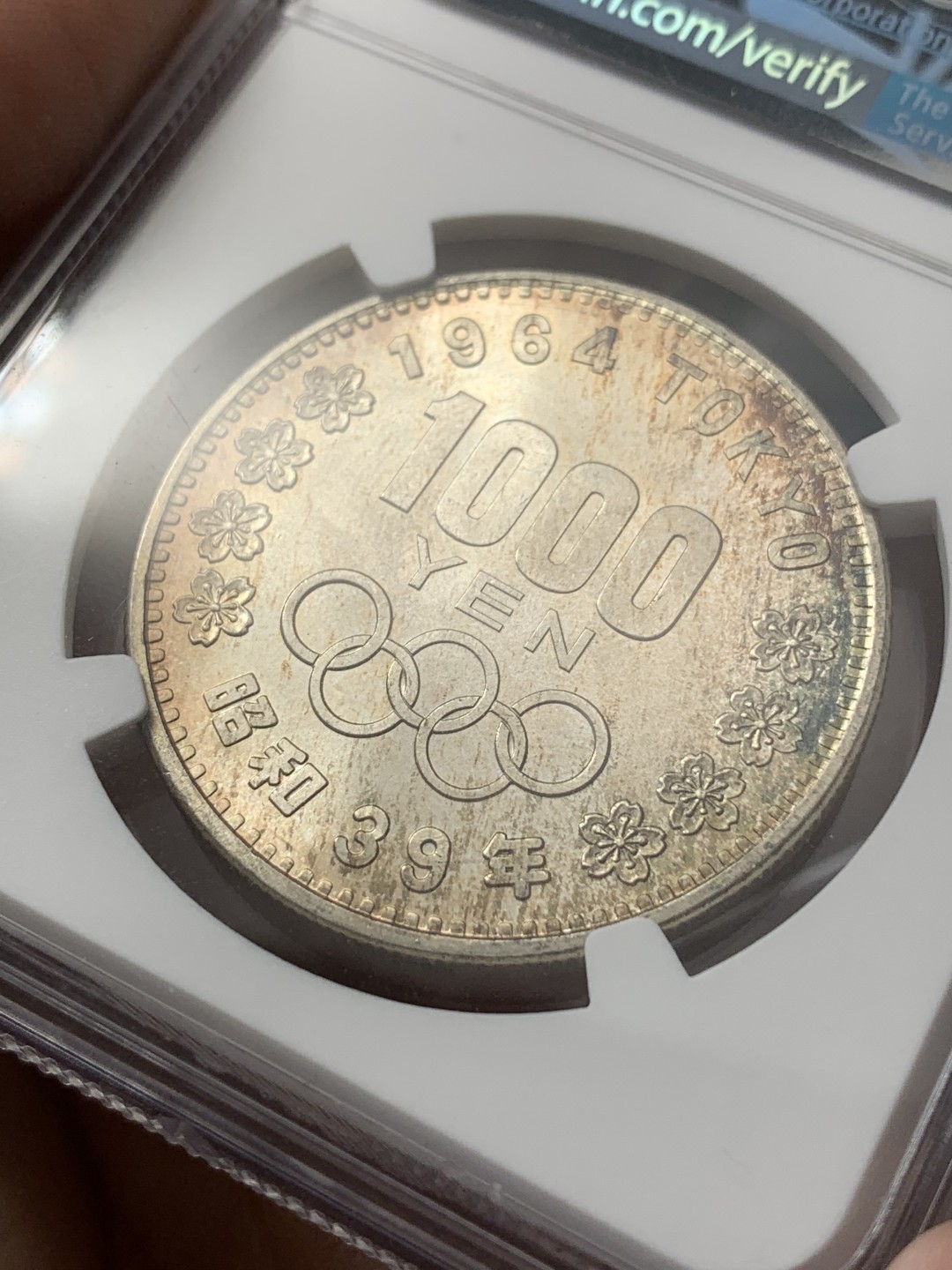 《竞宝斋》第107场-周日，周一 2场连拍（全场包邮） NGC-MS66 日本 大奥银币，转光很好 不错的分数