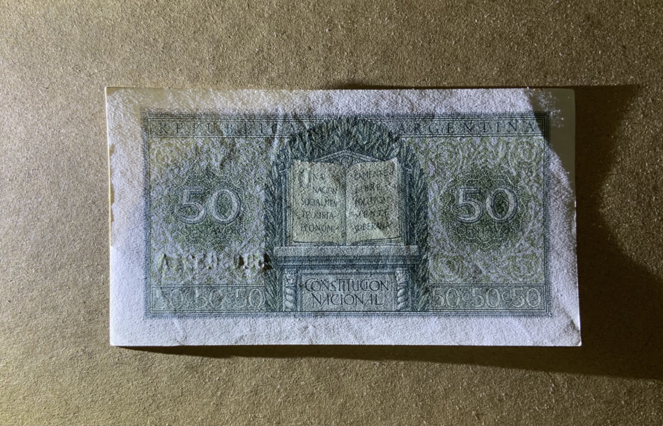 收藏联盟Quantum Auction 第199期拍卖  阿根廷1947年50分 品相UNC-