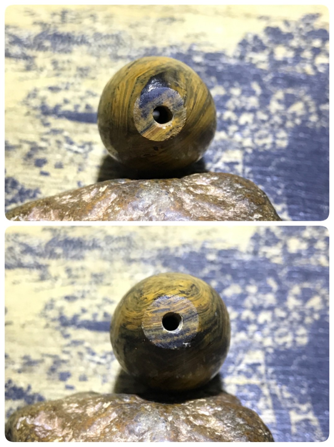精美天然罕见九眼页岩天眼天珠一颗
