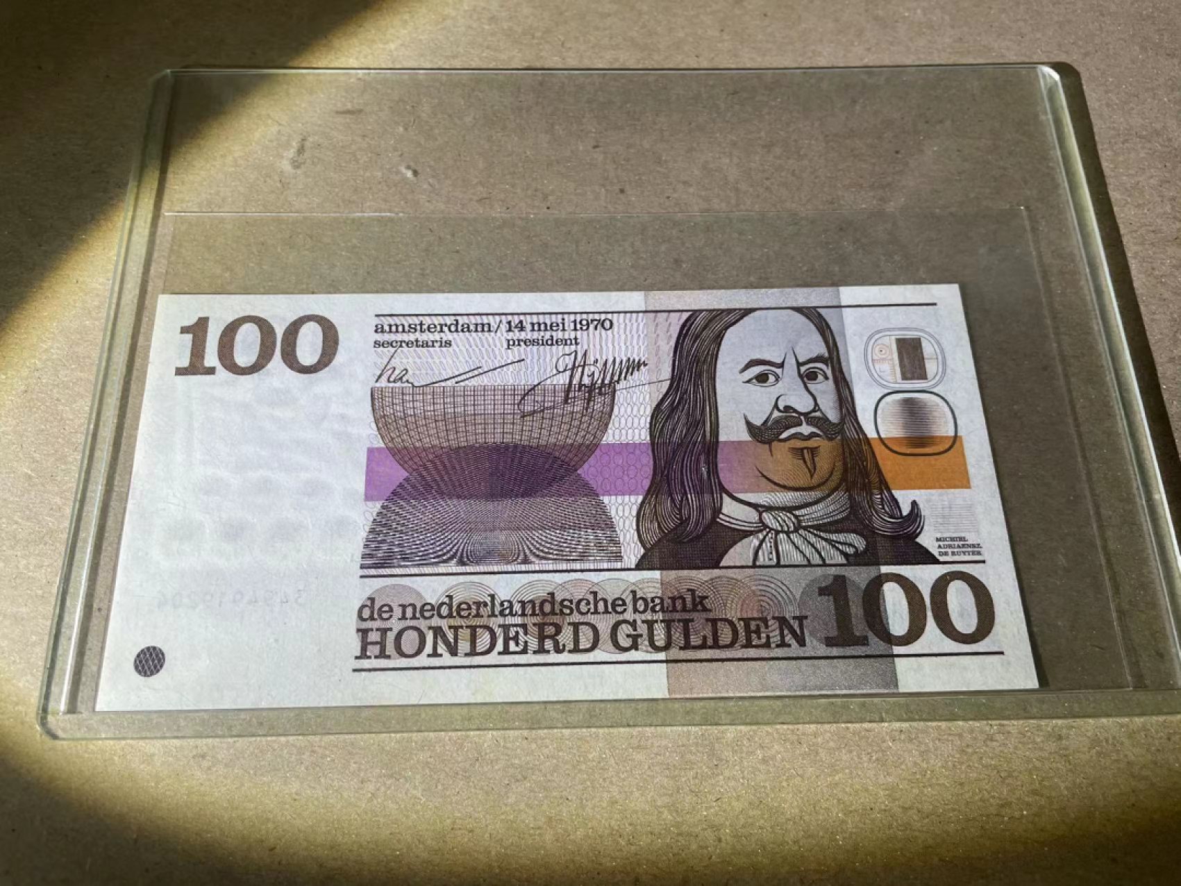 【Blue Auction】✨世界纸币精拍第237期  荷兰 1970年100盾 全新UNC