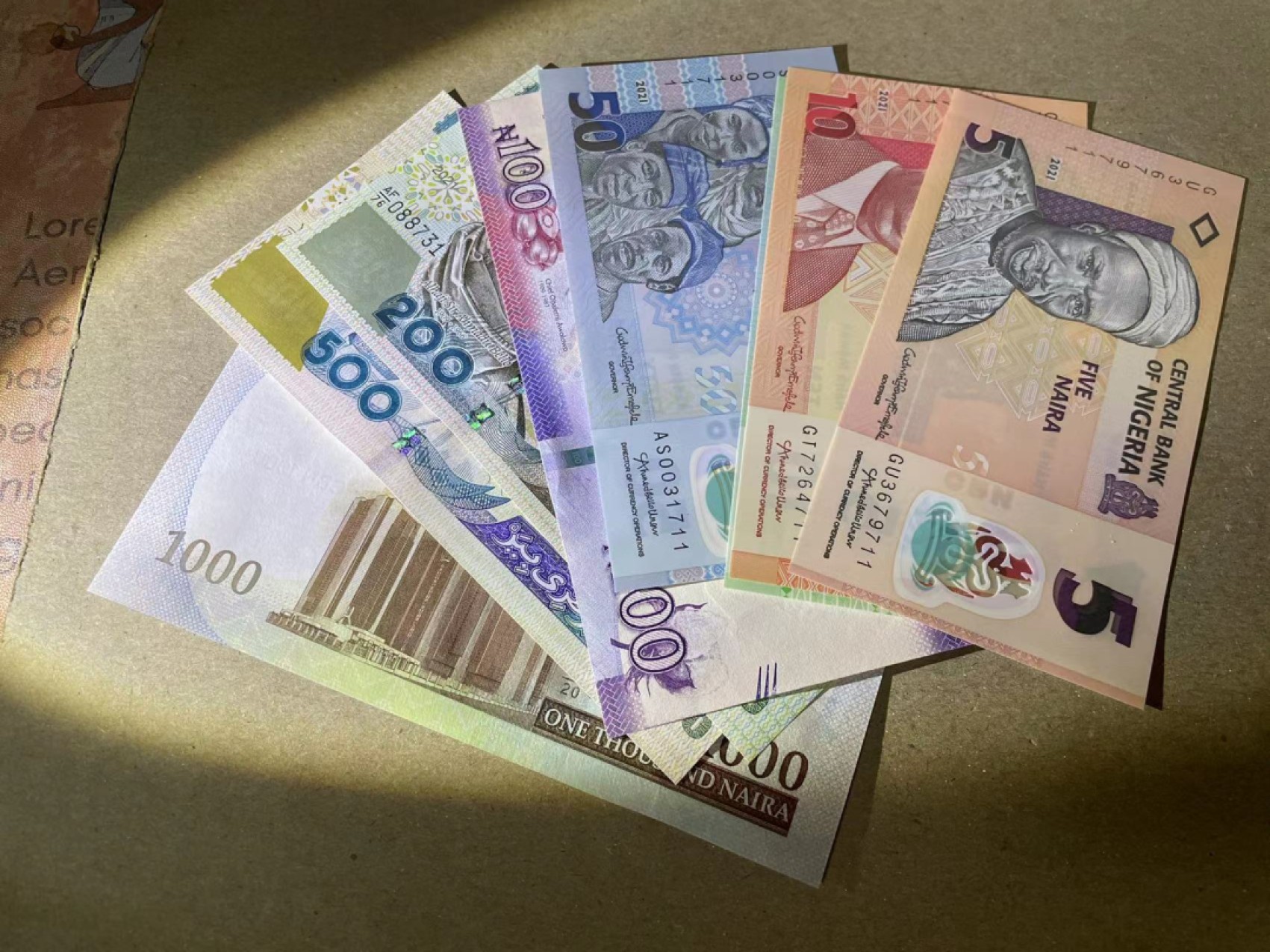 【Blue Auction】✨世界纸币精拍第237期  【一组8张1尾】尼日利亚 5-1000奈拉 全新UNC