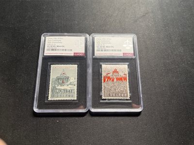 洪涛臻品 精选邮票限时拍卖第五十八期 - 纪85巴黎公社新全  ASG85分OG 一次性出分，白胶润泽，老纪特精品票 无黄无折，齿孔新且饱满，状态一流，1965年发行，老纪特上分困难，85就是高分，105最严格时期出分，这套票能评级的数量非常有限。壳子完好无划痕，收藏首选，仅此一套，高配85，喜欢不要错过！最后两图源泰95分和裸票全品价格做参考(源泰95即全品)