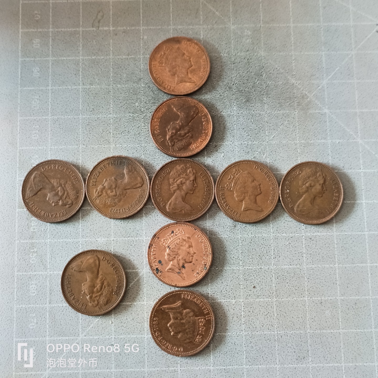 泡泡堂微拍第六幕，零佣金，零押金，满二十元包邮 英国老一分十个