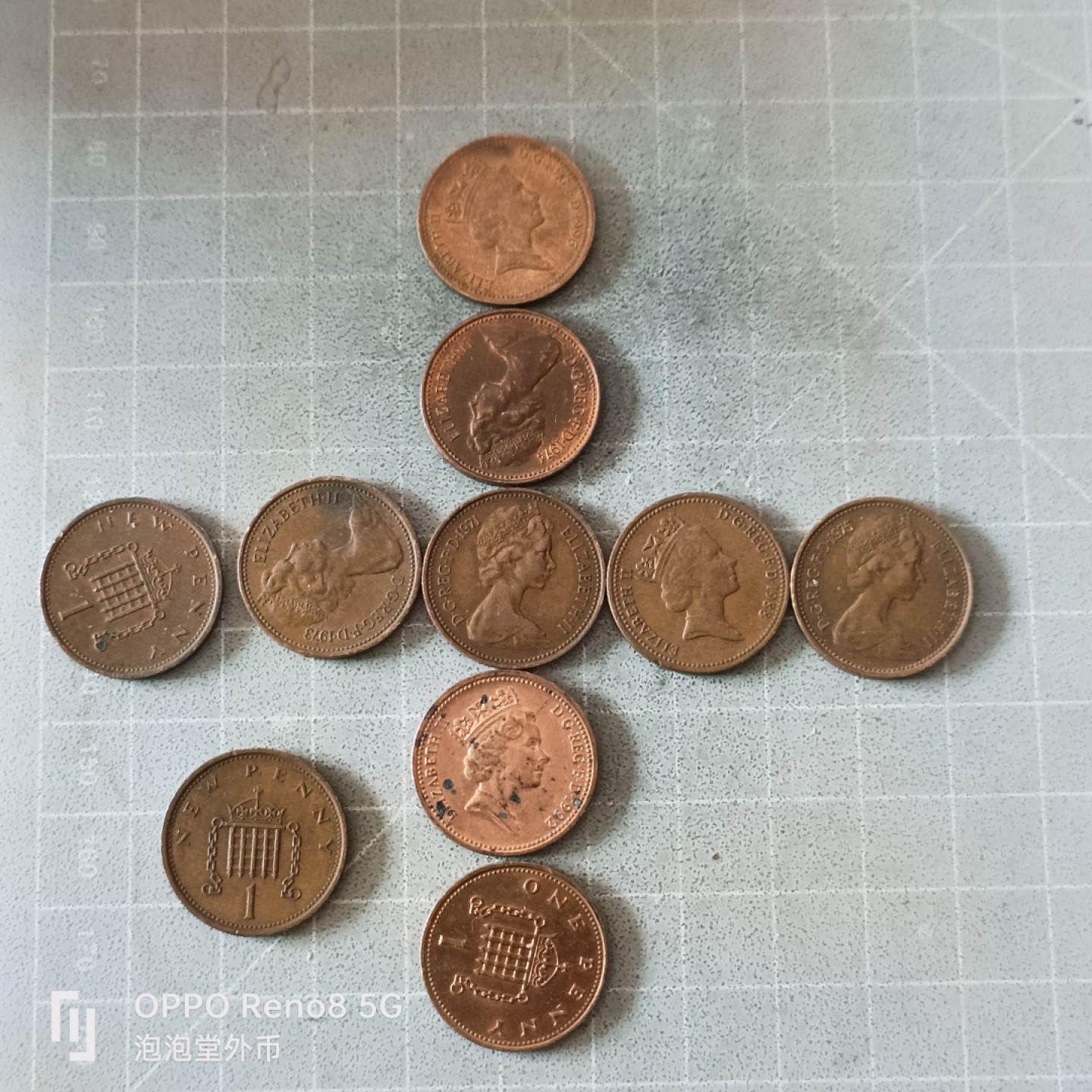 泡泡堂微拍第六幕，零佣金，零押金，满二十元包邮 英国老一分十个