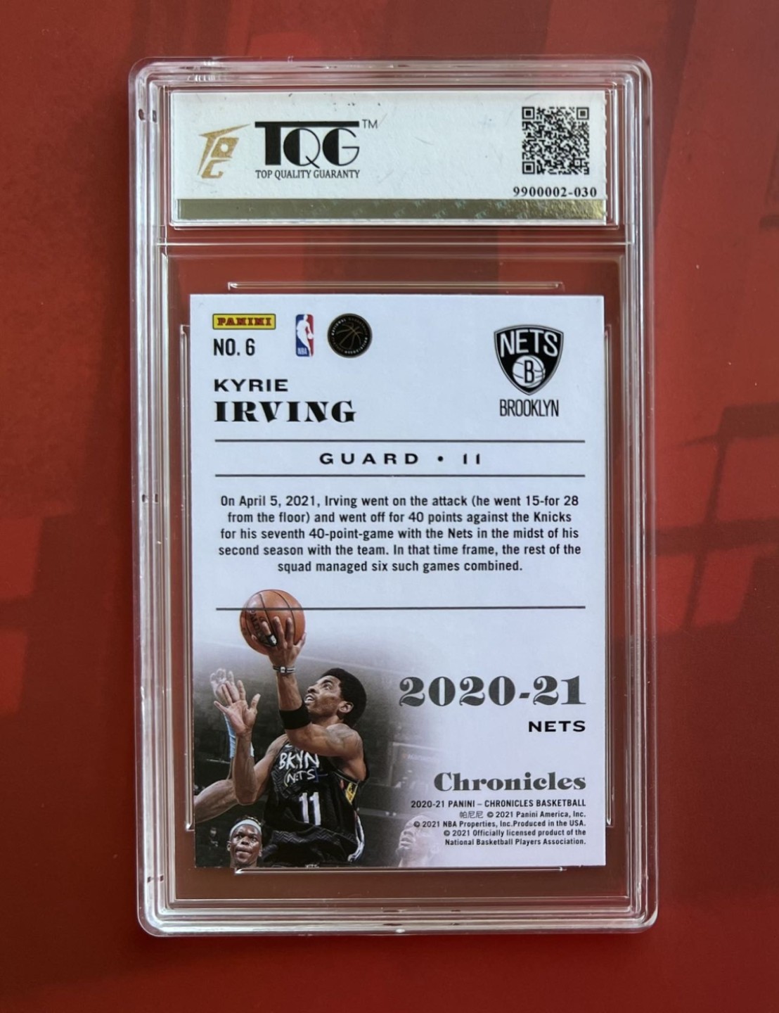 【稀奇送评】【TQG星卡评级】福利限时拍专场【2】 凯里欧文